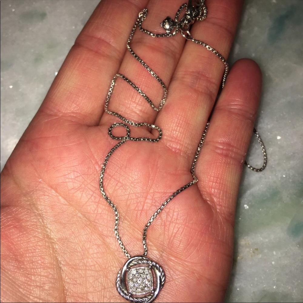 DY diamond infinity necklace